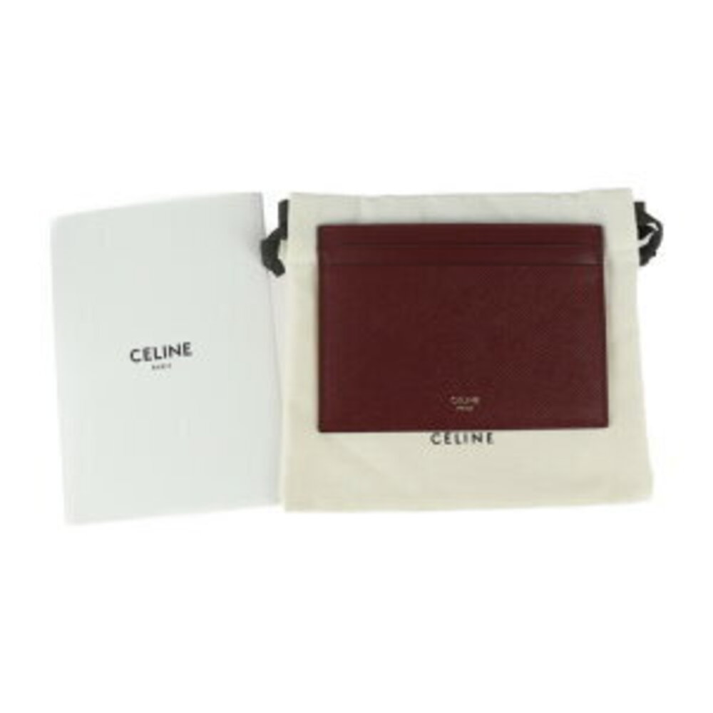 Celine Multi Function card holder Wallet burgundy… - image 9